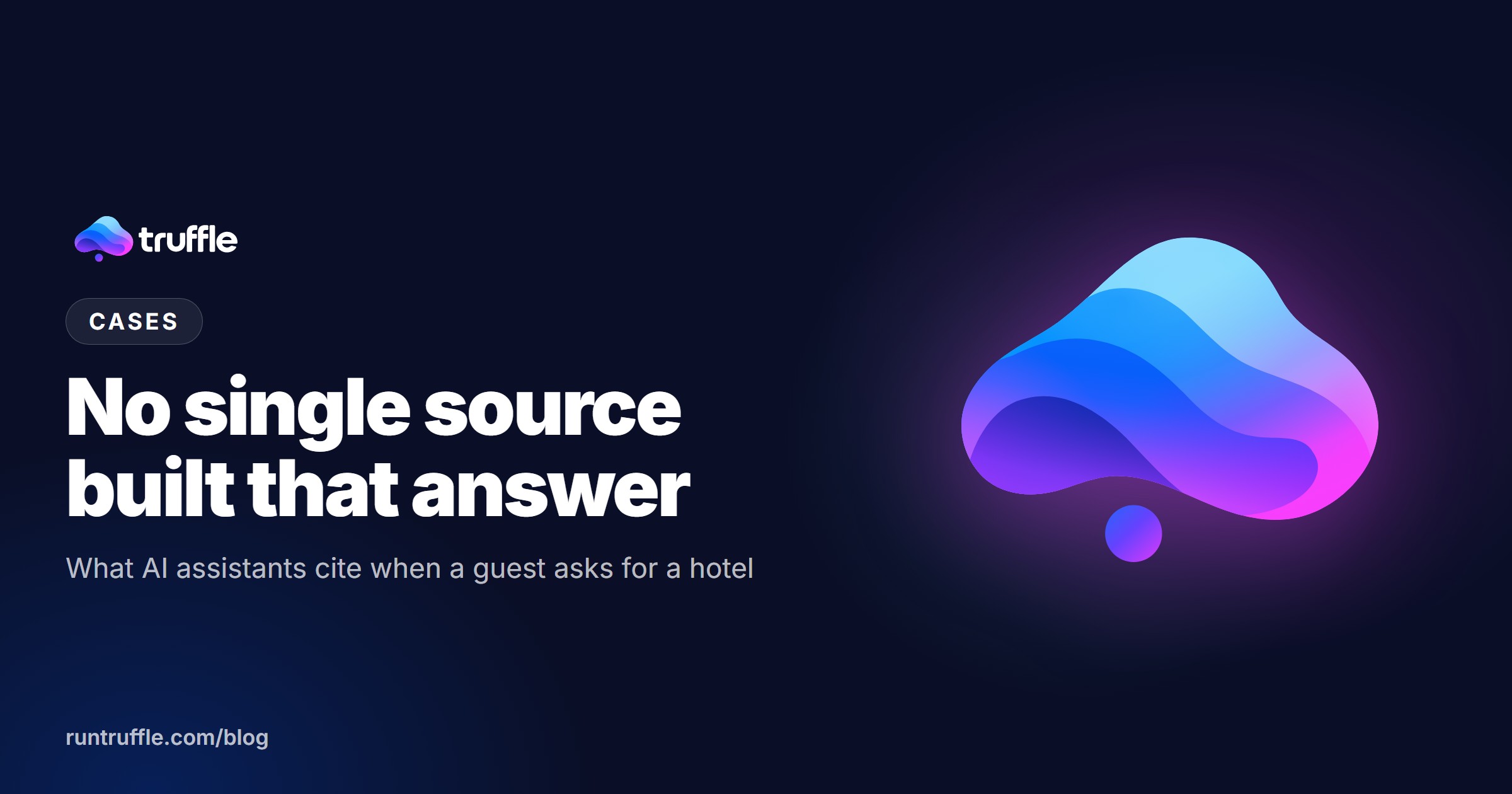 No Single Source Built That Answer: What AI Assistants Cite When a Guest Asks for a Hotel