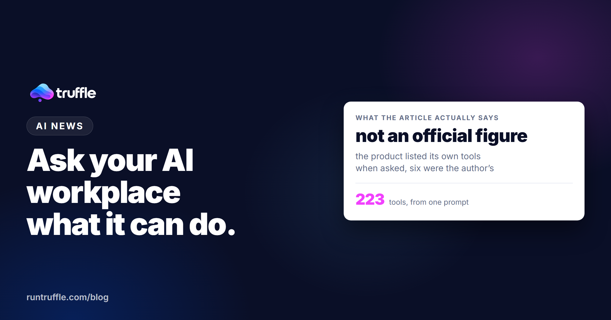Ask Your AI Workplace What It Can Actually Do. It Will Tell You.