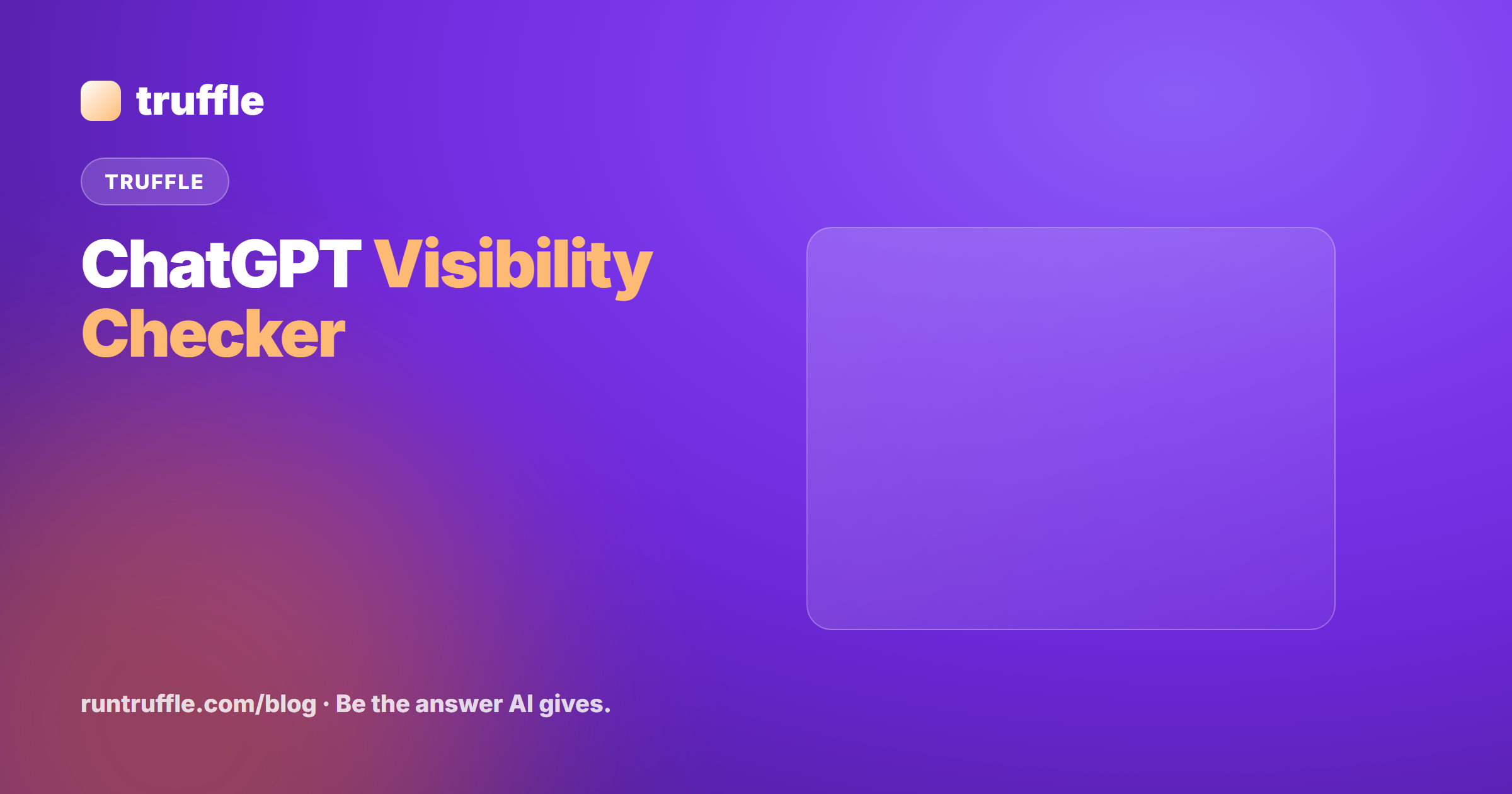 ChatGPT Visibility Checker — The 2026 Operator's Guide to Measuring Your Brand Inside ChatGPT